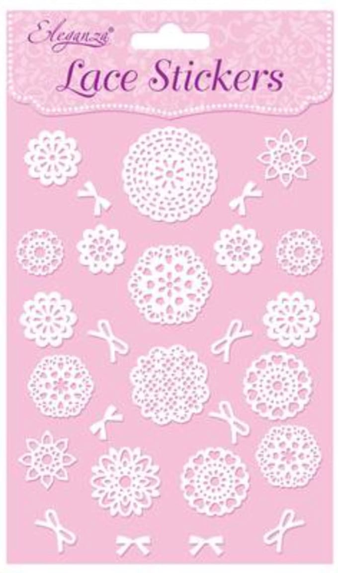 Oaktree - Stickers Eleganza Lace Patroonselectie A Wit No.01