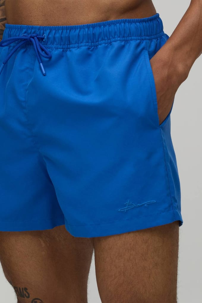 Short Length BM Autograph Swim Short | Navy | Size Small