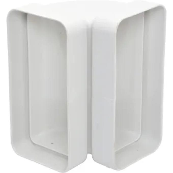 Sencys Vlakkanaal 110x55mm Bocht Verticaal Kunststof