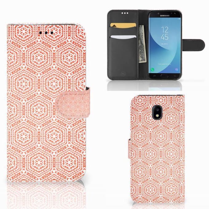 Samsung Galaxy A30 Telefoon Hoesje Pattern Orange