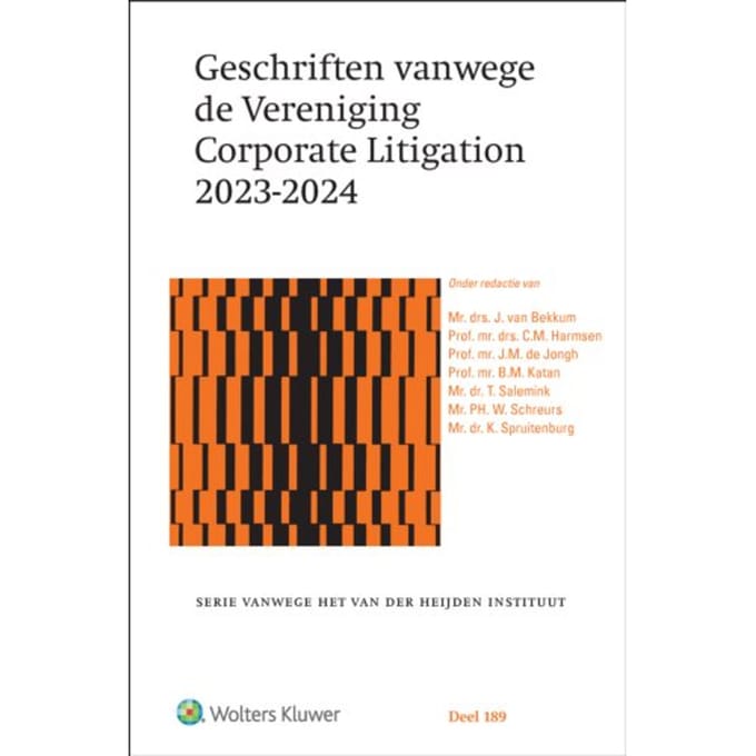 Geschriften Vanwege De Vereniging Corporate Litigation / 2023-2024