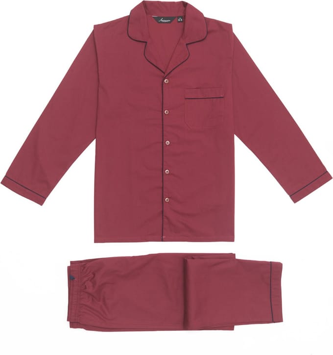 Ambassador 1867 Bio Katoenen Herenpyjama Tokyo Bordeaux M