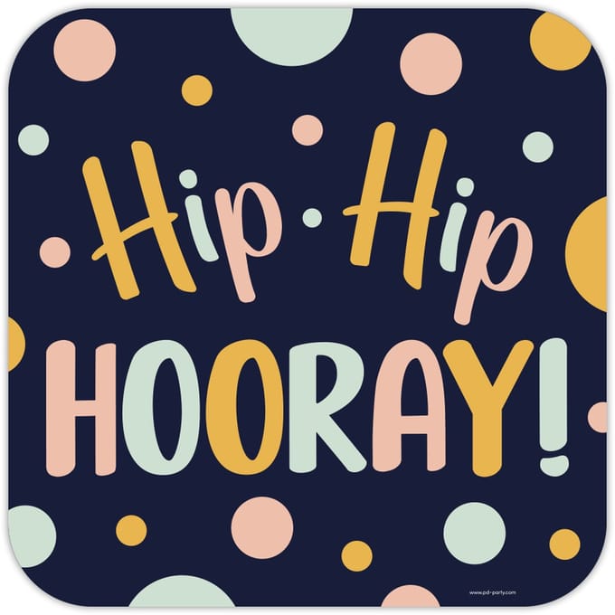 Decoration sign - Hip hip hooray