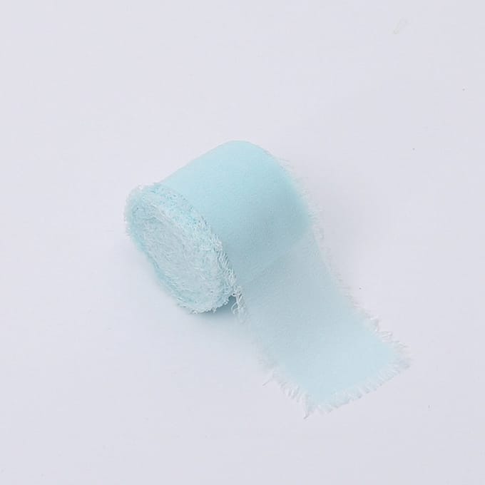 Mech-Mech - Sierlijst Szyfon - Pastel BLAUW - Rol 4cm x 4,5m