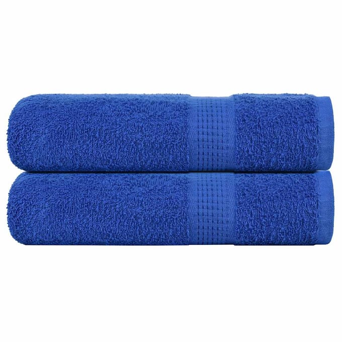 vidaXL - Douchehanddoeken - FROGN - 2 - st - 70x140 - cm - 360 - g/m² - blauw