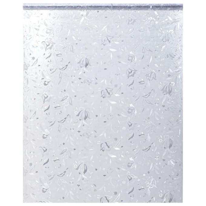 vidaXL - Raamfolie - bloemenpatroon - mat - 90x500 - cm - PVC