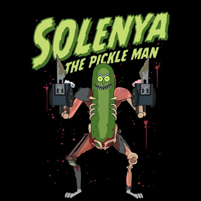 Rick and Morty Solenya T-shirt - Zwart - M