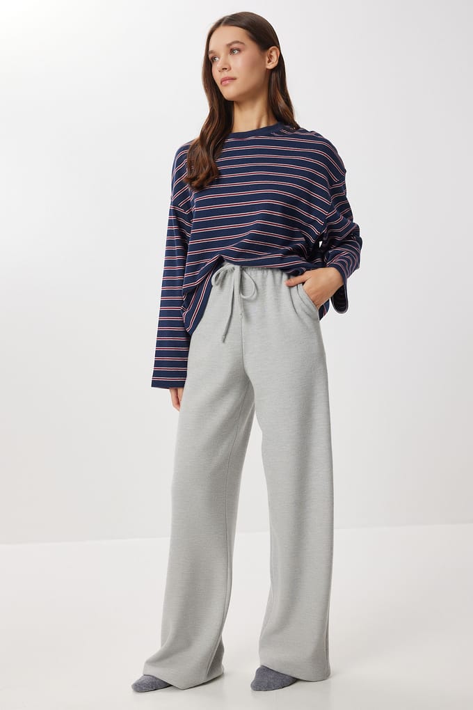 Wijd Zittende Joggingbroek met Touwsluiting