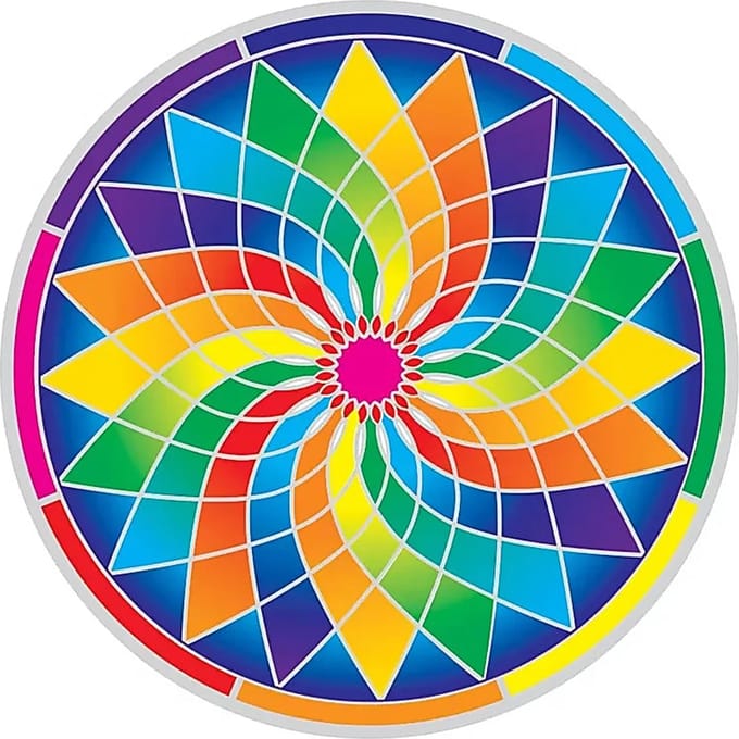 Yogi & Yogini - Raamsticker - Regenboog - Dromenvanger