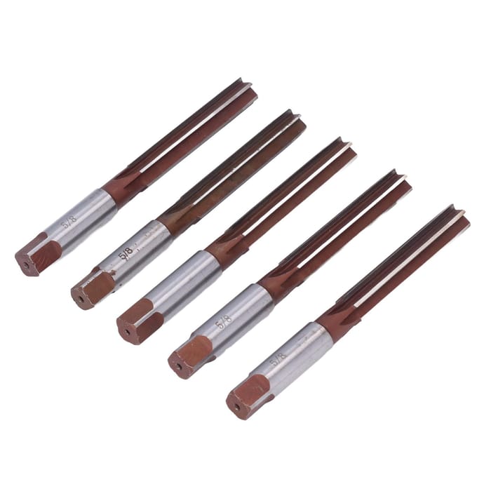 5 stuks Handfreesgereedschap 9SiCr Handruimer voor Aluminium Gietijzer 58in