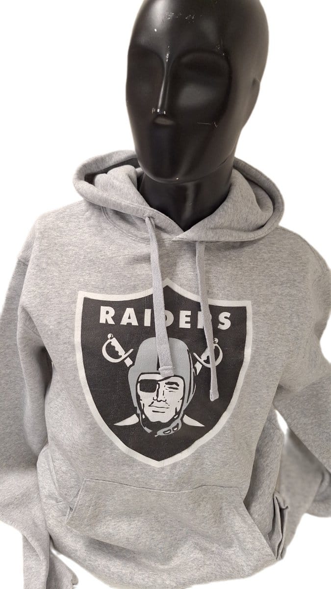 LAS VEGAS RAIDERS- HOODIE -GREY- M