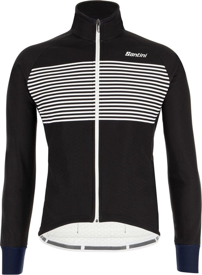Santini Fietsjack lange mouwen Zwart Heren - Colore Winter Jacket Black - L