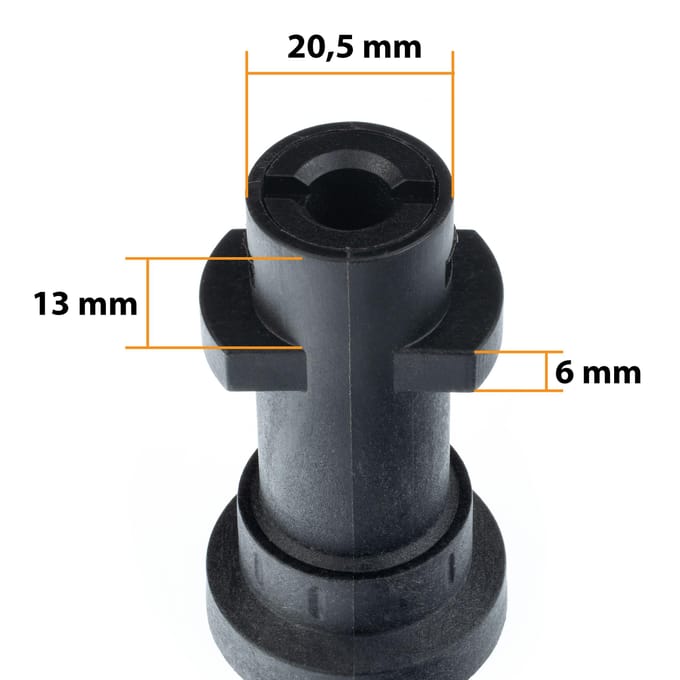Rosfix Hogedrukslang Vervanging 25 M - Spuitmond 1+3, 160 Bar, 1/4" met Teflontape