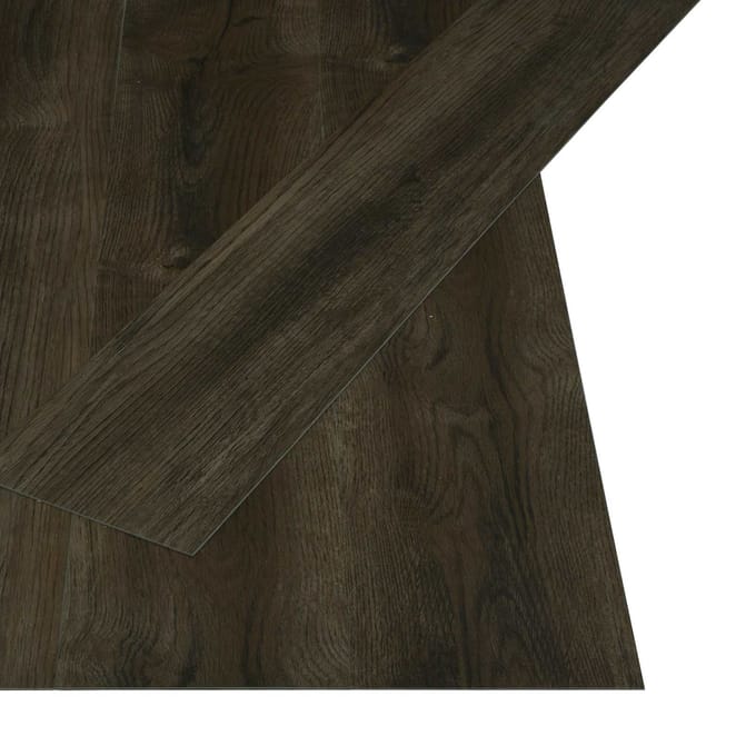 vidaXL - Zelfklevende - Vloerplank - Donkerbruin - 4,46 - m² - 32 - st - PVC