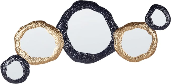 CHARNY - Wandspiegel - Goud/Zwart - 109 x 44 cm - Metaal
