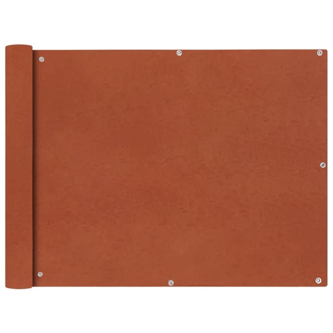 vidaXL - Balkonscherm - Oxford - textiel - 90x600 - cm - terracotta