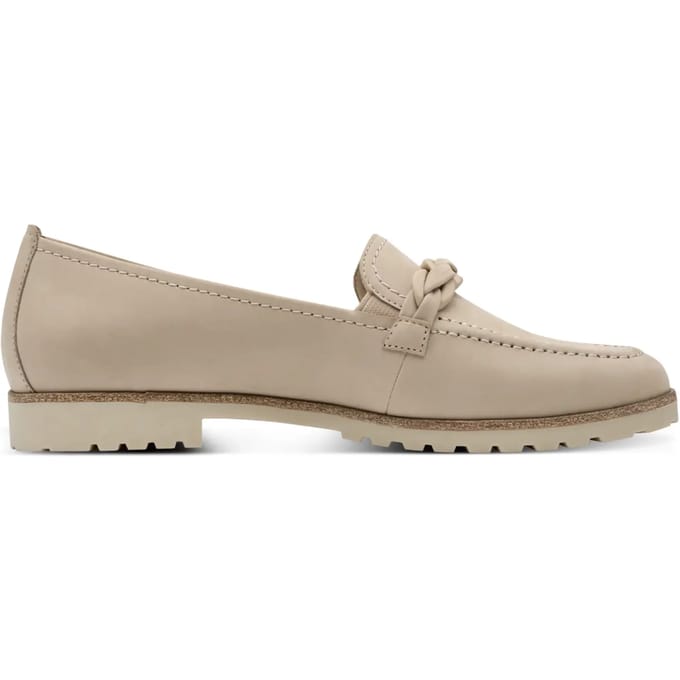 Tamaris Instappers taupe Leer - Maat 37