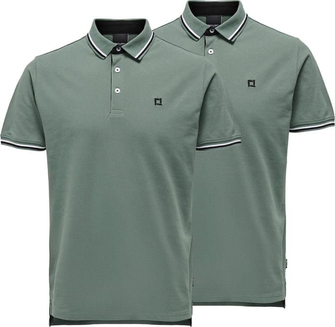 Only & Sons Heren poloshirt 2 pack Onsefletcher