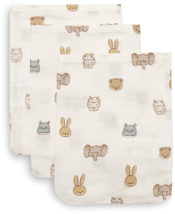 Jollein Hydrofiel Washandje 15x20cm Jollies (3pack)