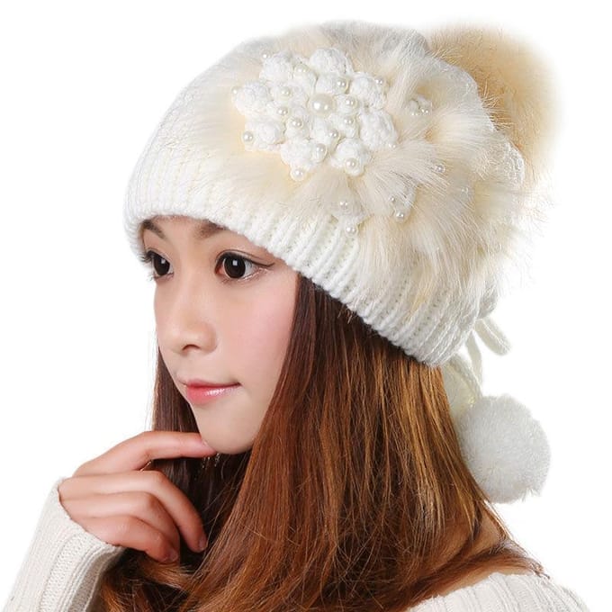Chapeau en laine pour femme, chapeau tricoté tendance pour étudiante, chaud et mignon, protection des oreilles, chapeau épais et chaud pour l'hiver kaki