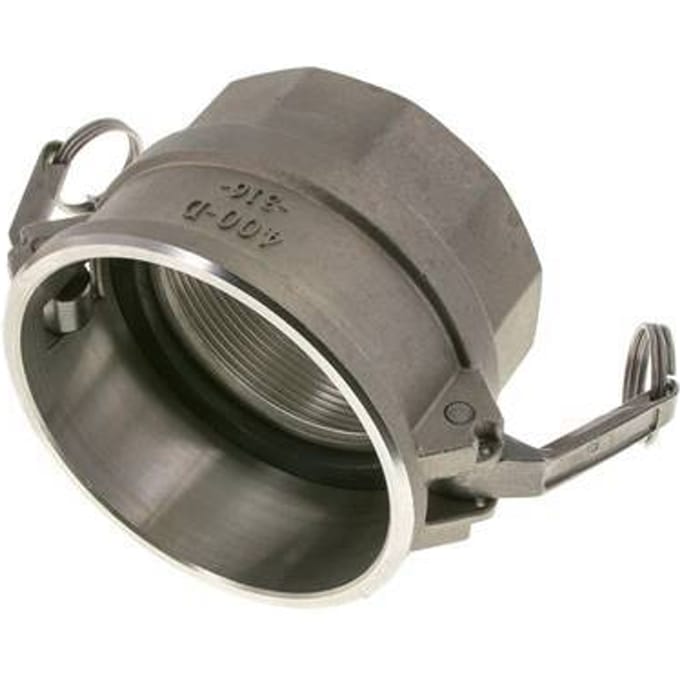 Camlock DN 90 (4'') Koppeling Rvs4'' NPT binnendraad Type D MIL-C-27487