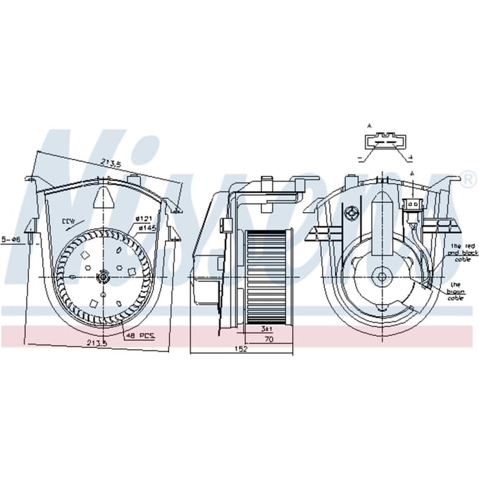 Binnenventilator NISSENS 87176