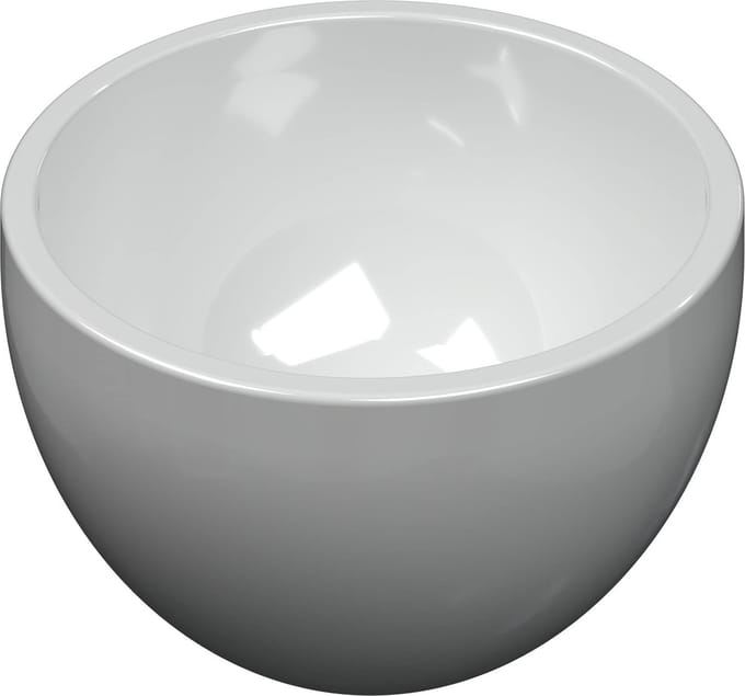 Saqu Neso waskom 20x20x11cm glans wit