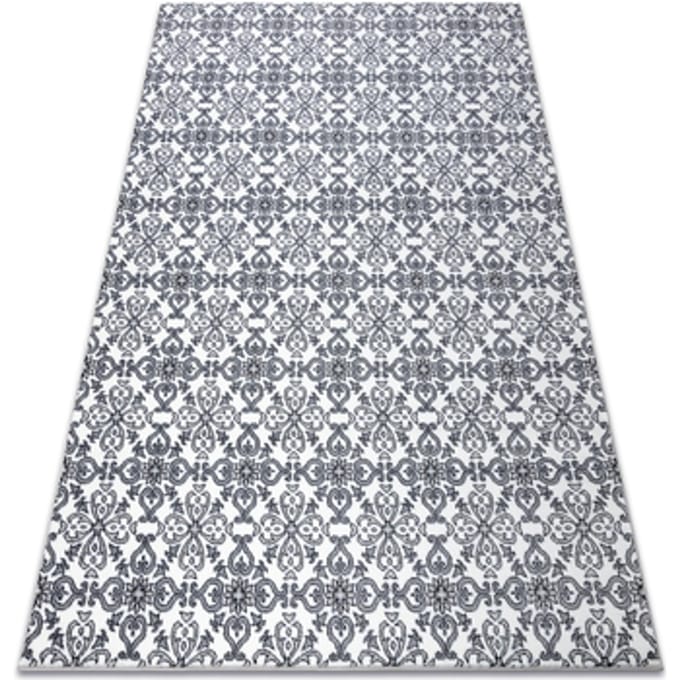 Kleden Rugsx Tapijt ARGENT - W4949 Bloem wit / 200x290 cm