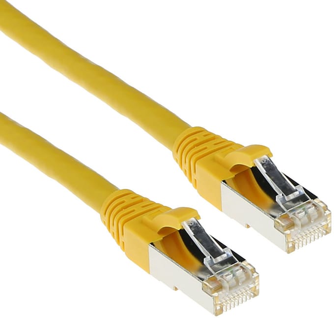 ACT Gele 30 meter SFTP CAT6A patchkabel snagless met RJ45 connectoren FB6830
