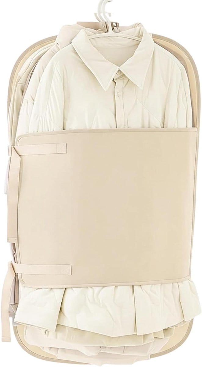 Opbergzakken - Reisorganizer Kleding - Ruimte Besparen - Verstelbaar Compartiment - 90 x 58 cm - Wit