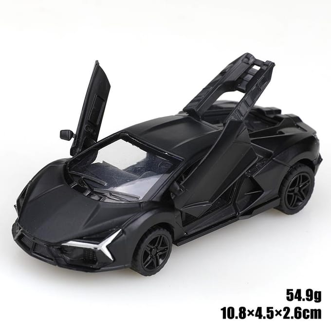 1:43 Schaal Replica Van De Svj Pullback Legering Auto Model, Speelgoed Voor Kinderen, Gegoten Metaal, Pullback Functie. black