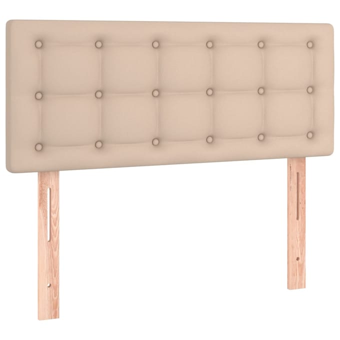 vidaXL - Hoofdbord - 100x5x78/88 - cm - kunstleer - cappuccinokleurig