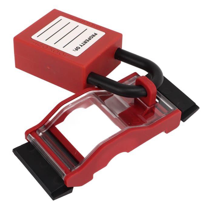2P Stroomonderbreker Beschermkap Lockout Set Engineering Isolatie Transparante Stroomonderbreker Afdekking Hangslot met Sleutels black
