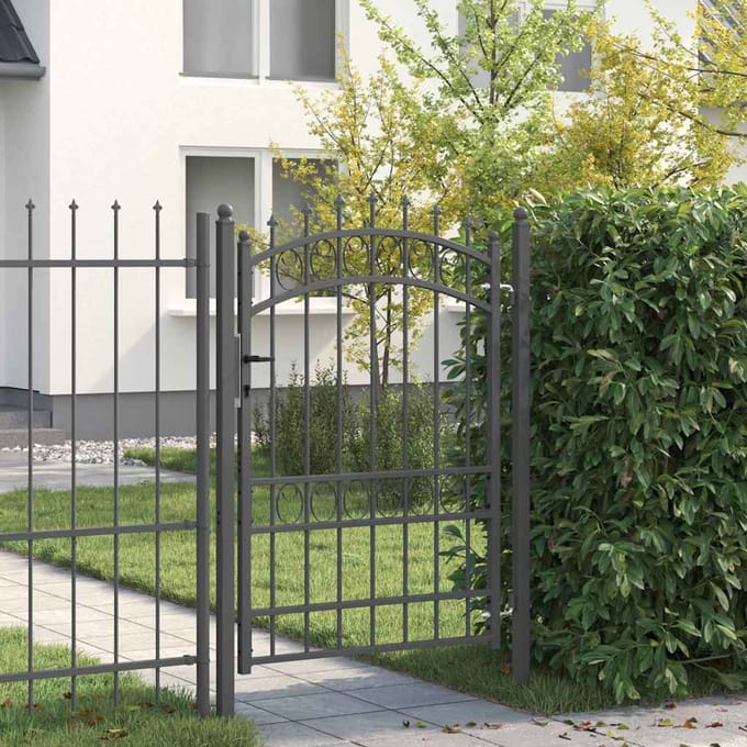 vidaXL - Hekpoort - met - spijkers - EMMEN - 104 - x - 134,5 - cm - Vergrendelbaar