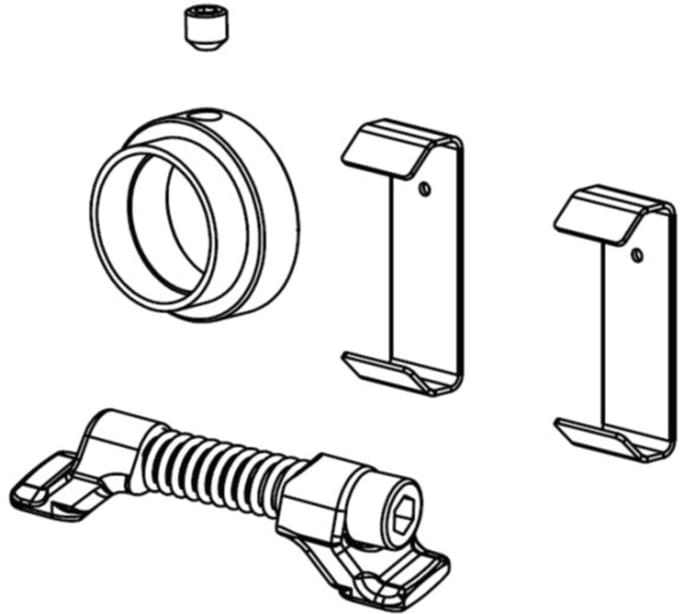 6DAB305FTU - Bracket set, componenten en kabels