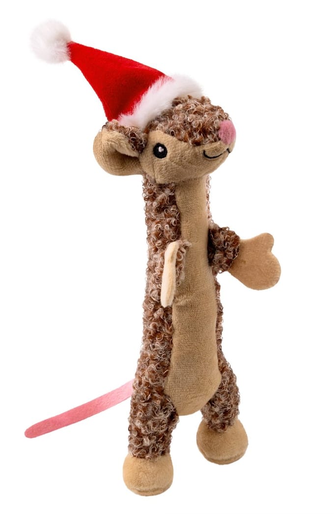 Kong Holiday Cat Luvs Mouse - Fun Speelgoed - Bruin