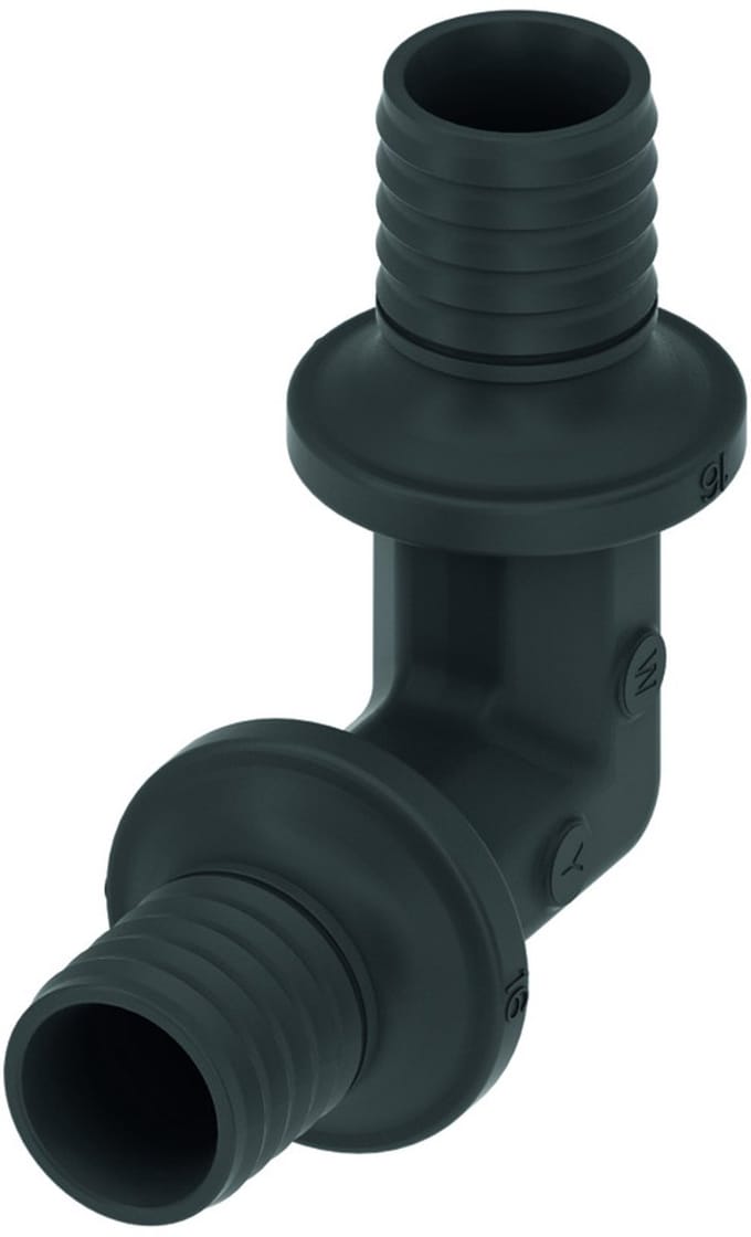 TECE TECEflex knie 90°, PPSU, afmeting 20 x 20, 737020