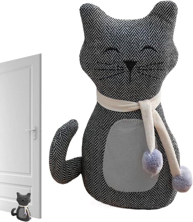 Dieren Deurstopper - Cartoon Kat Stopper - Deuren Blokkeren - Gewogen Kern - 28.5cm - Niet gespecificeerd
