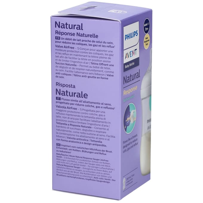 Philips Avent Natural Response babyfles 260ml – Flow 3 - Anti-koliek- 1 fles - SCY673/01