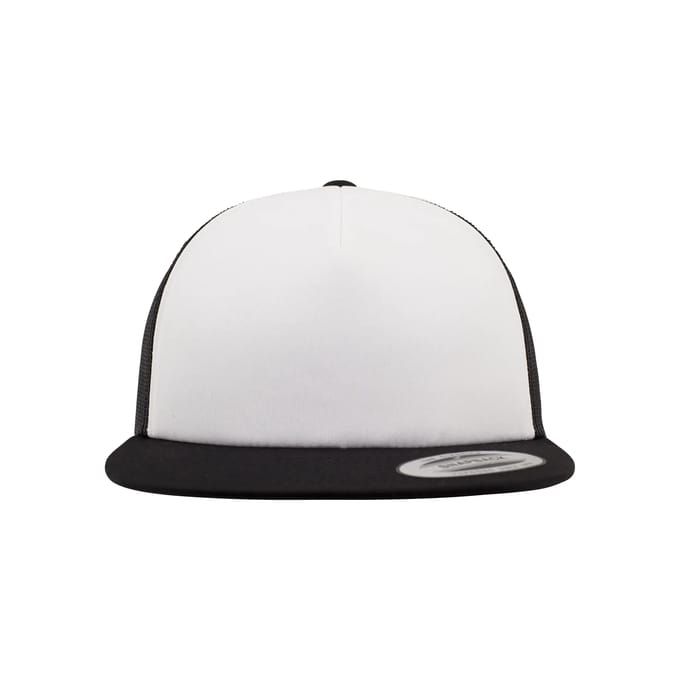 Flexfit - Foam Trucker with White Front blk/wht/blk one size Trucker pet - Zwart/Wit