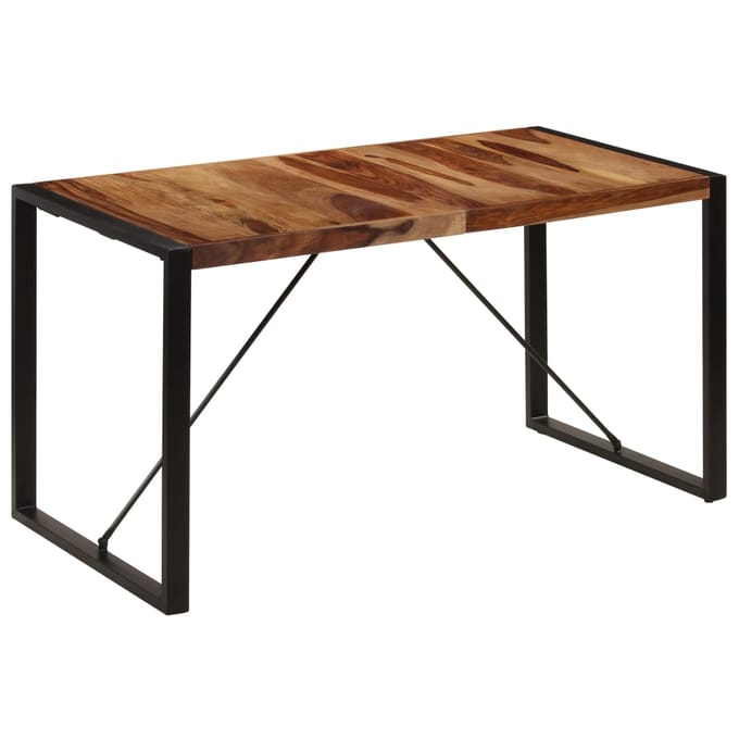vidaXL Eettafel 140x70x75 cm massief acaciahout