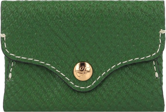 FOSSIL Kaarthoes Heritage Card Case Medium Green Donkergroen
