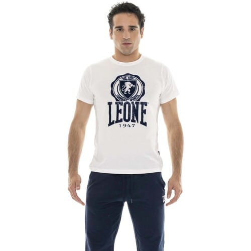 T-shirt Korte Mouw Leone 1947 Man Short Sleeves Indaco