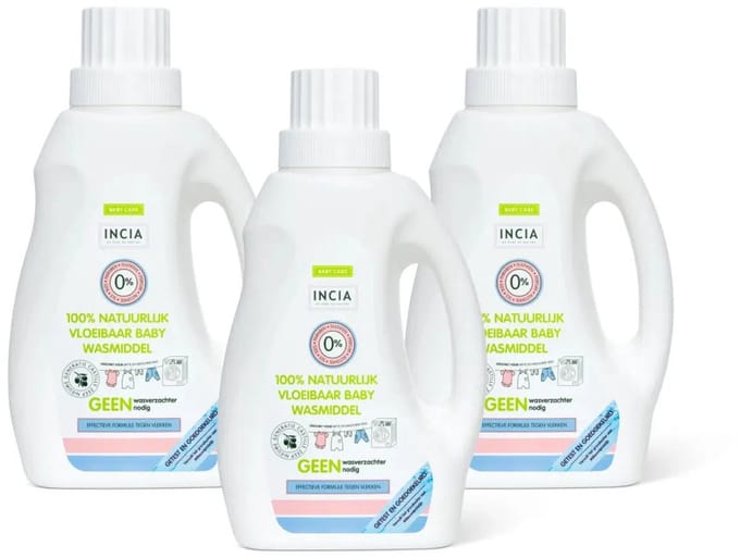 Incia Vloeibaar wasmiddel - Natuurlijk Wasmiddel - 3 stuks - Voordeelverpakking