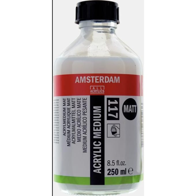 Médium - Peinture acrylique - Mat - Amsterdam - Flacon 250ml