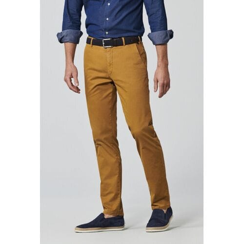 Meyer Broek Bonn Modern Micro Structure Organic Cotton 2-Way Stretch Cinnamon / male