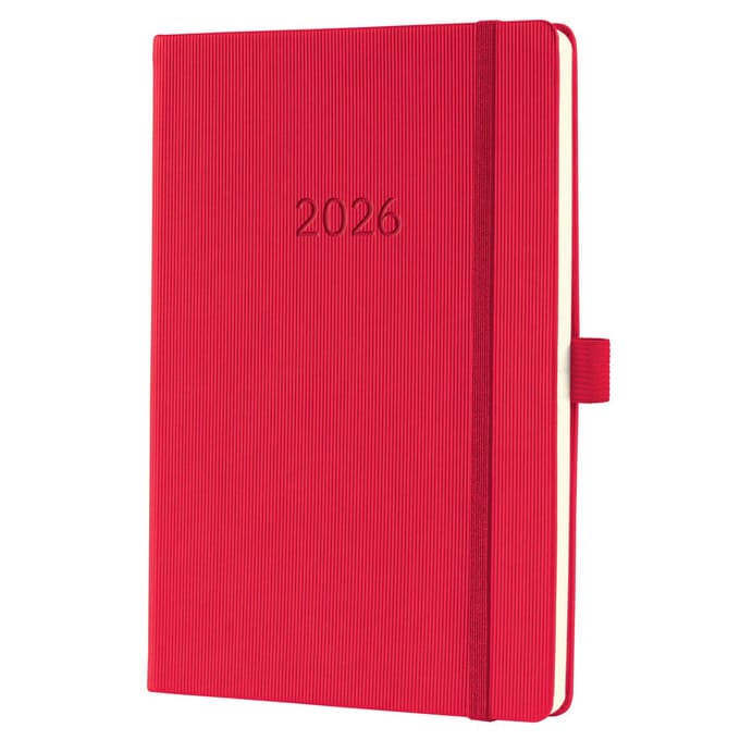 Sigel weekagenda 2026 Conceptum formaat A5 rood hardcover