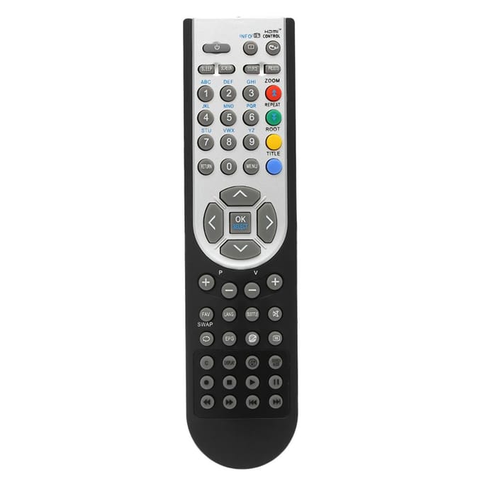 Télécommande RC1900 pour OKI HITACHI ALBA CELCUS LUXOR GRUNDIG SHARP JMB TELEFUNKEN BUSH TECHWOOD blue