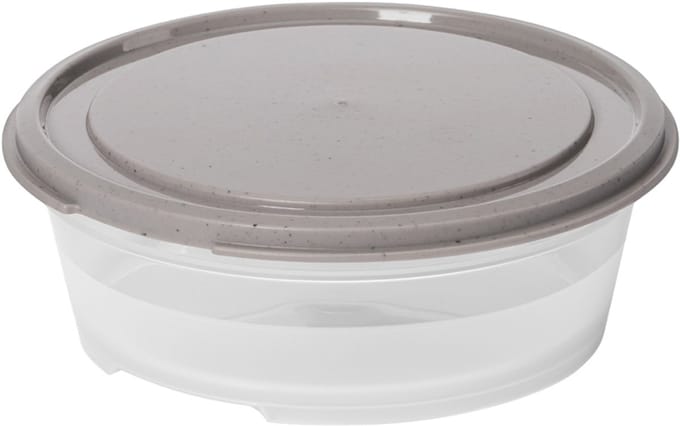 smartstore vershouddoos, rond, 0,3 L, grijs / transparant