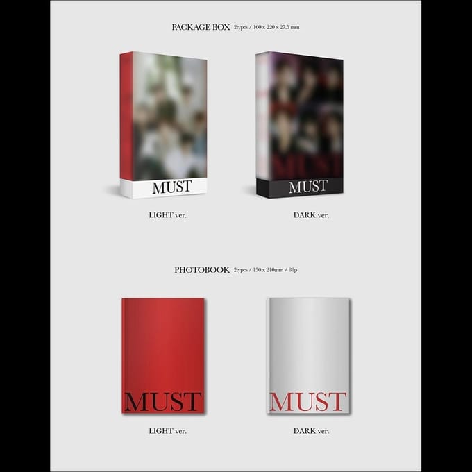2PM [MUST] 7e Album Random ver. gray